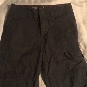 Black Cargo Shorts